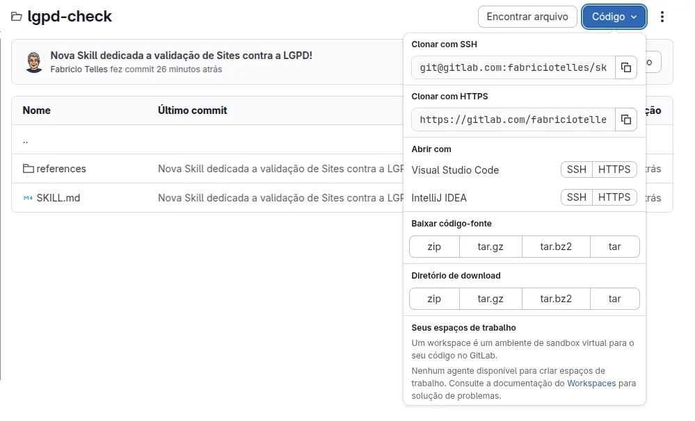 Upload concluído no Claude