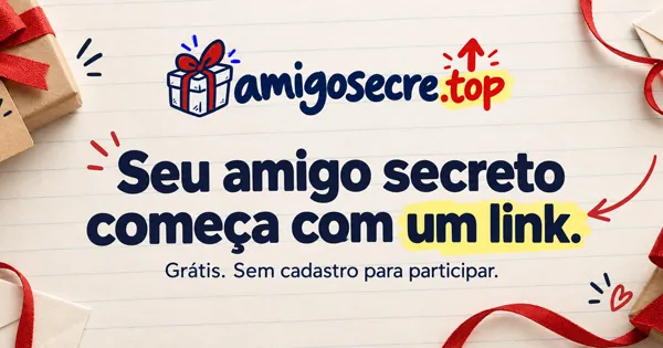 amigosecre.top: sorteio de amigo secreto com links individuais